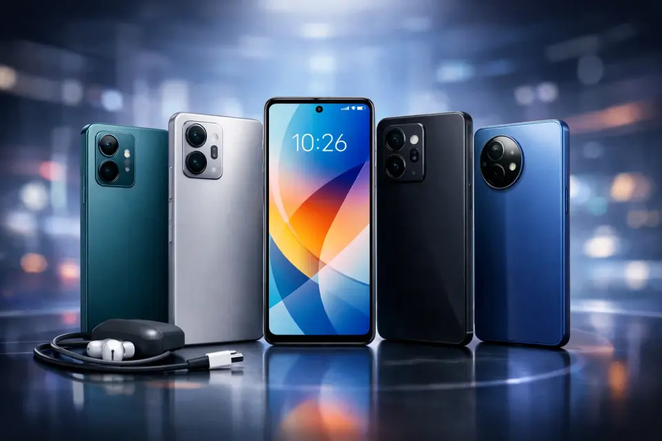 Pięć polecanych smartfonów do 1500 zł w rankingu na 2026 rok