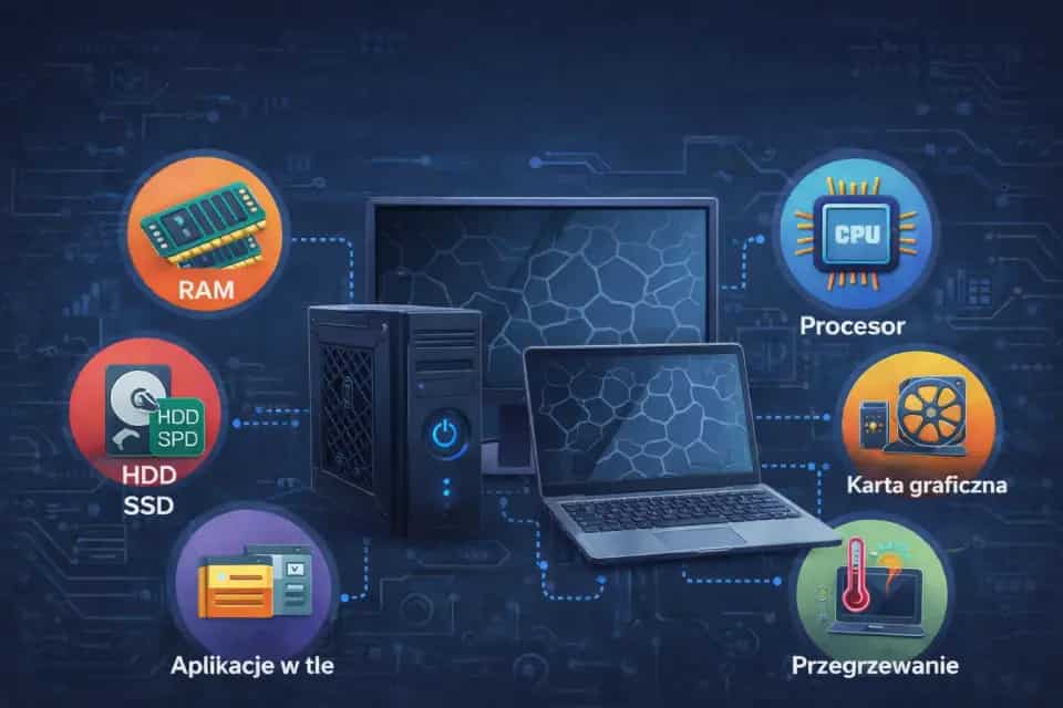 wąskie gardła wydajności komputerów i laptopów – ram procesor dysk ssd gpu