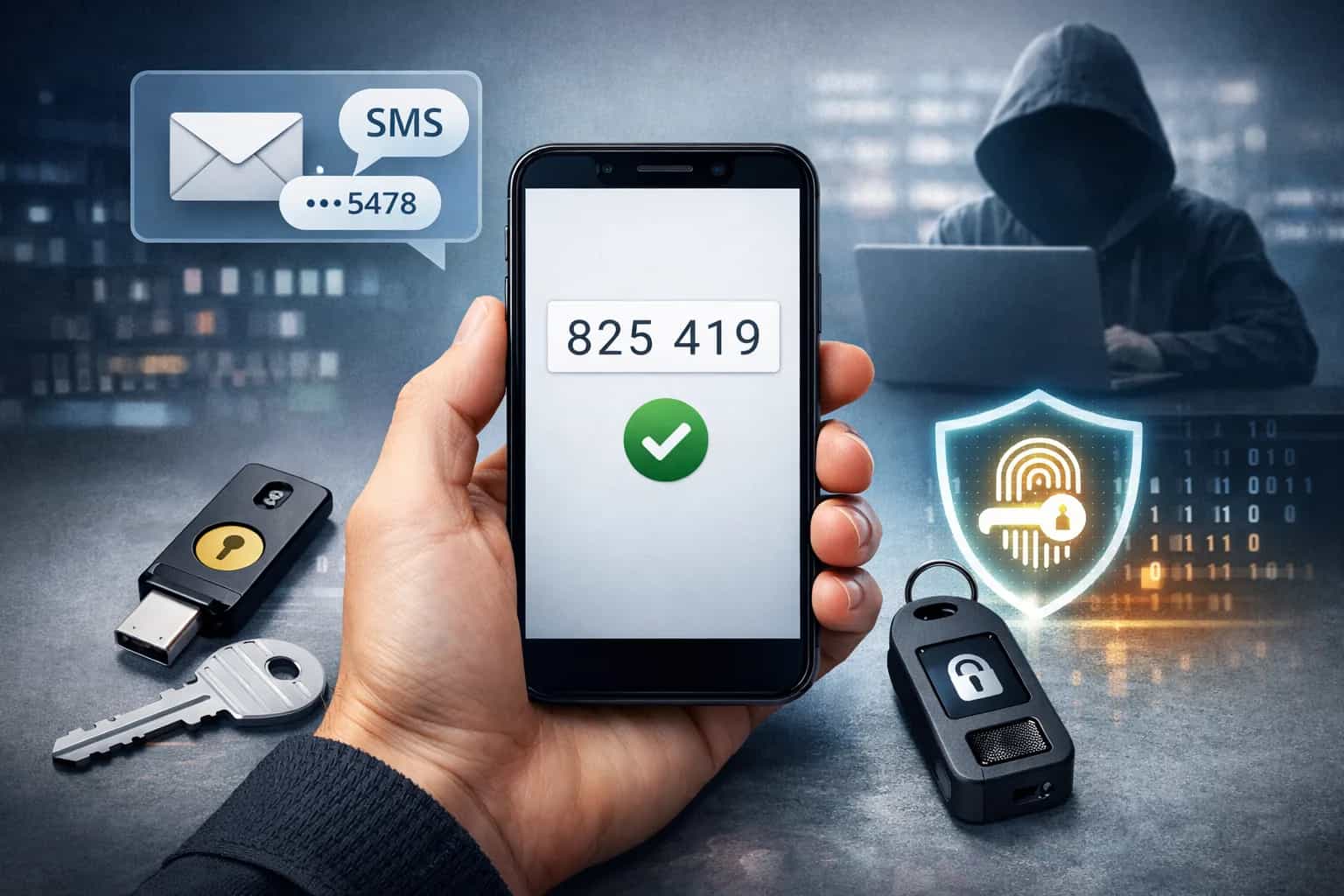 Logowanie do konta z włączonym uwierzytelnianiem dwuskładnikowym na smartfonie