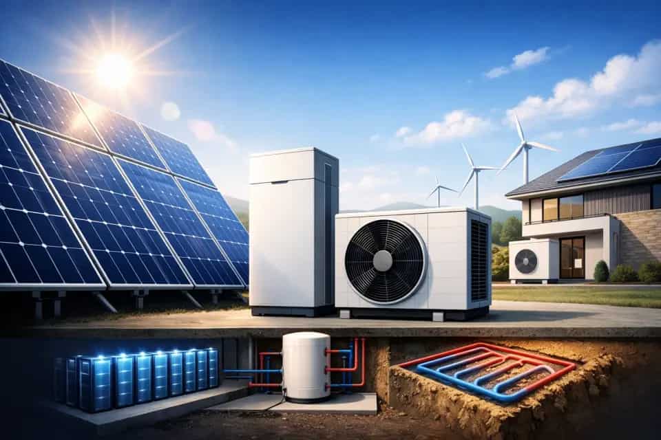 Ilustracja do artykułu: Fotowoltaika w 2026 roku: jak dobrać PV, magazyn energii i pompę ciepła, żeby nie przepłacić