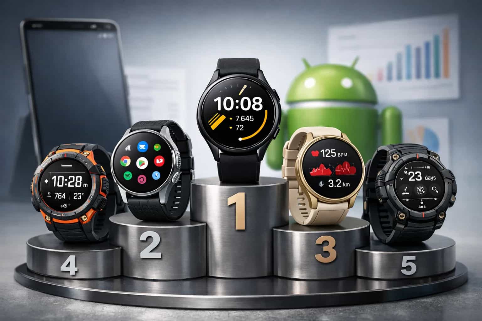 Porównanie pięciu smartwatchy do 1000 zł dla użytkowników Androida