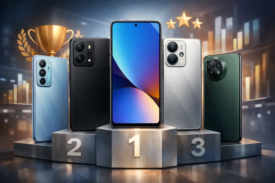 Pięć polecanych smartfonów do 2000 zł w rankingu na marzec 2026